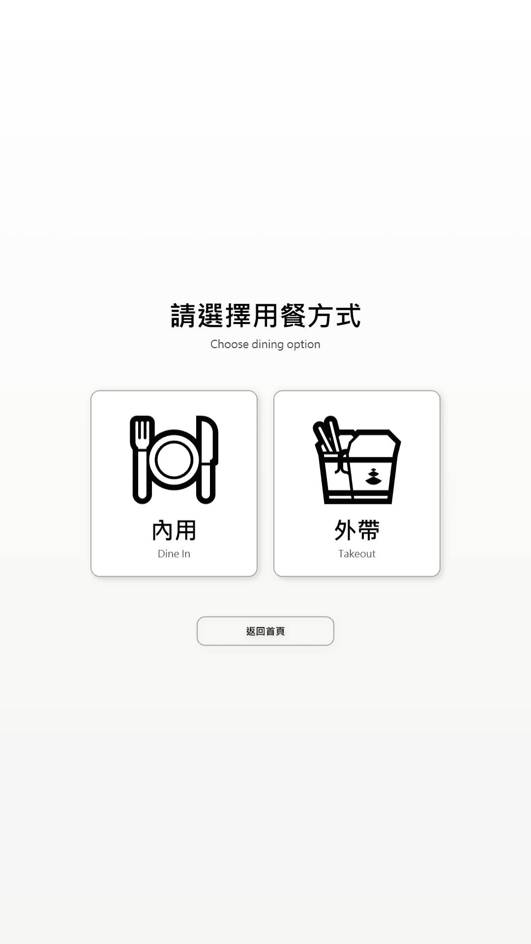 選用餐方式